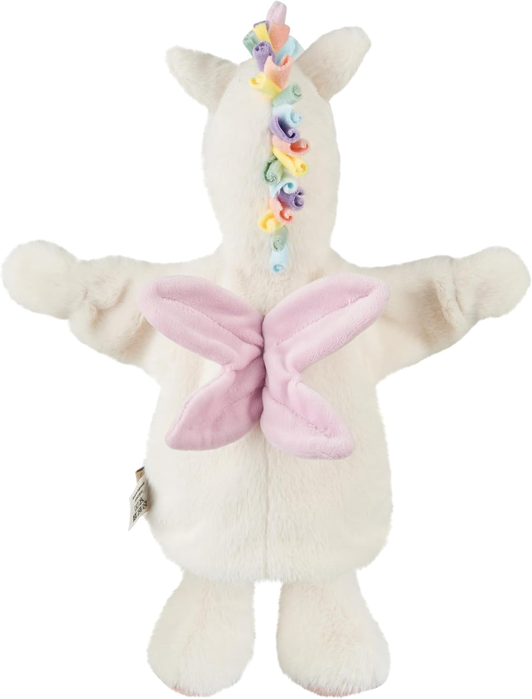 Sterntaler Handpuppe Einhorn aus weichem Flausch, Kinder- und Babyspielzeug, samtige Details, süsse