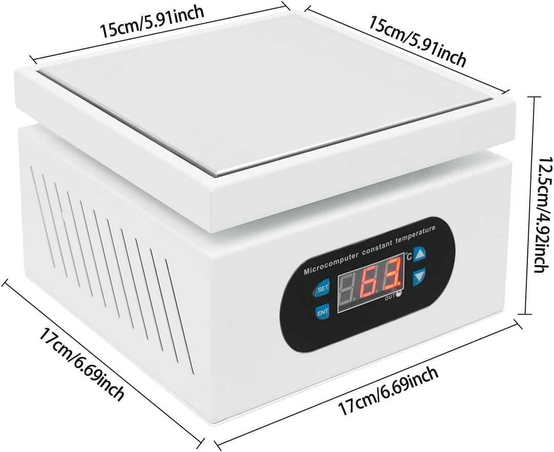 Lötstation Heizplatte, Rechteckig Heizstation Erwärmen von Bauteilen Heizplatte 800W, Elektrische Lö