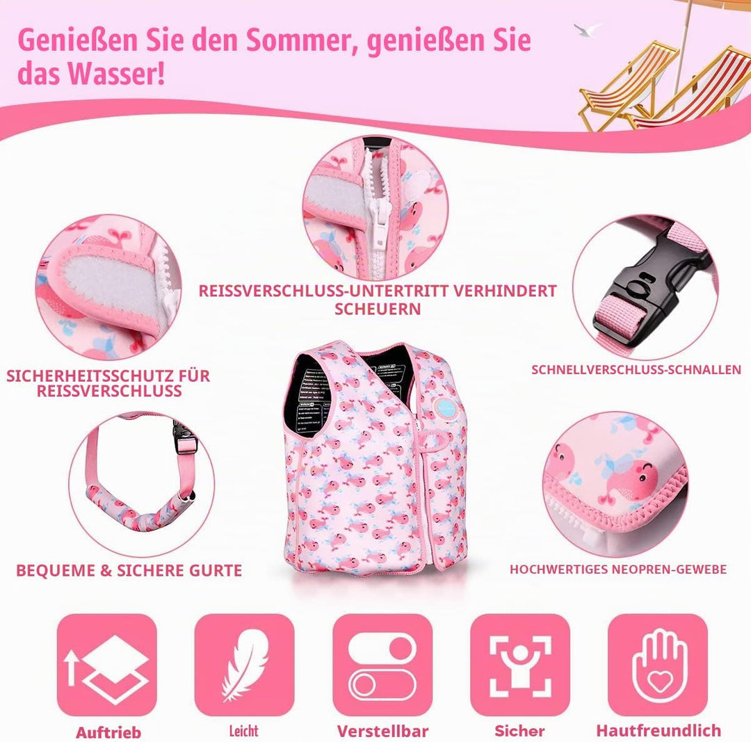Kleinkind Schwimmjacke, Floaties für Kleinkinder, Floating Badeanzug Badebekleidung mit verstellbare
