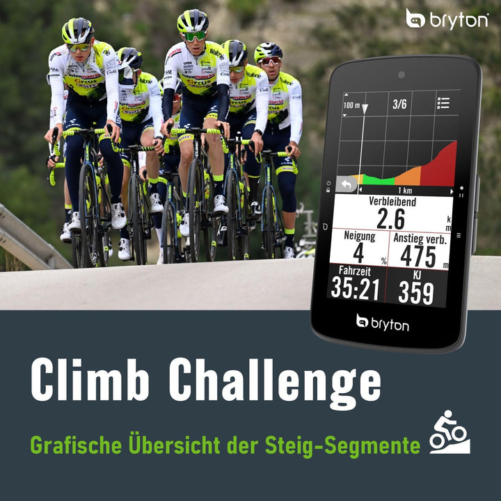 Bryton Rider S800T Bundle mit Herz, Tritt- und Geschwindkeitssensor