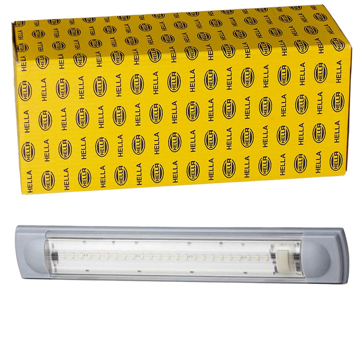 HELLA - Innenraumleuchte - LED - 12V - 4.8W - LED - 4000K - Anbau - Lichtscheibenfarbe: glasklar - I