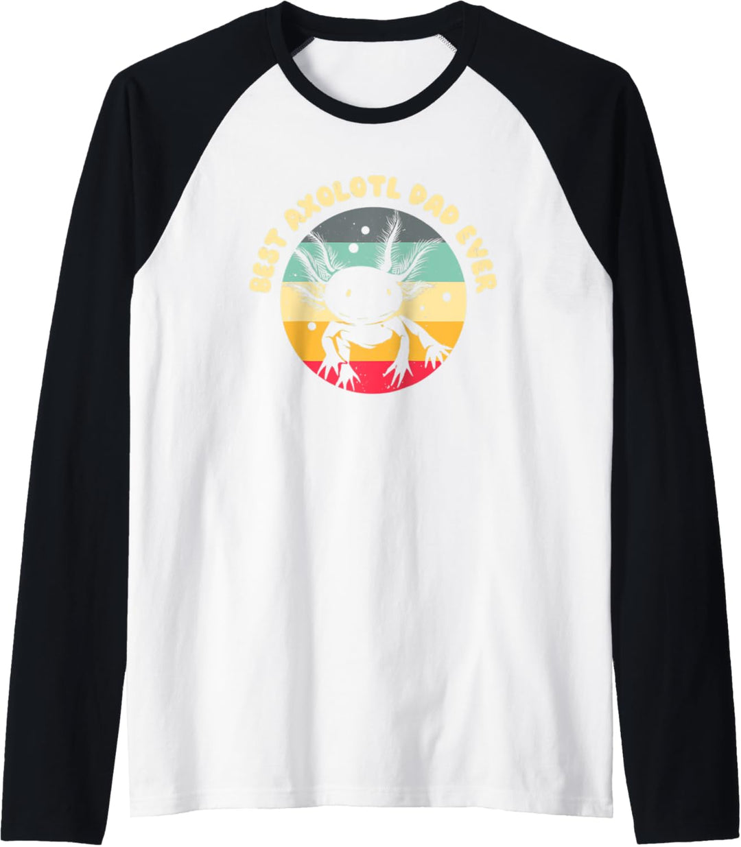 Herren Axolotl Salamander Lurch Molch Amphibie - Süsses Axolotl Raglan