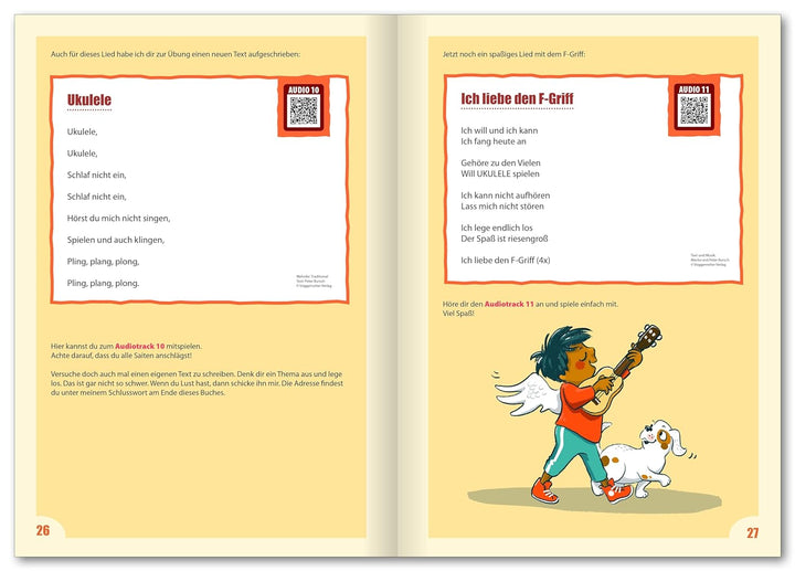 Peter Bursch's Kinder-Ukulelenbuch: Spielerischer Einstieg in das Ukulelenspiel ohne Noten - Mit vie