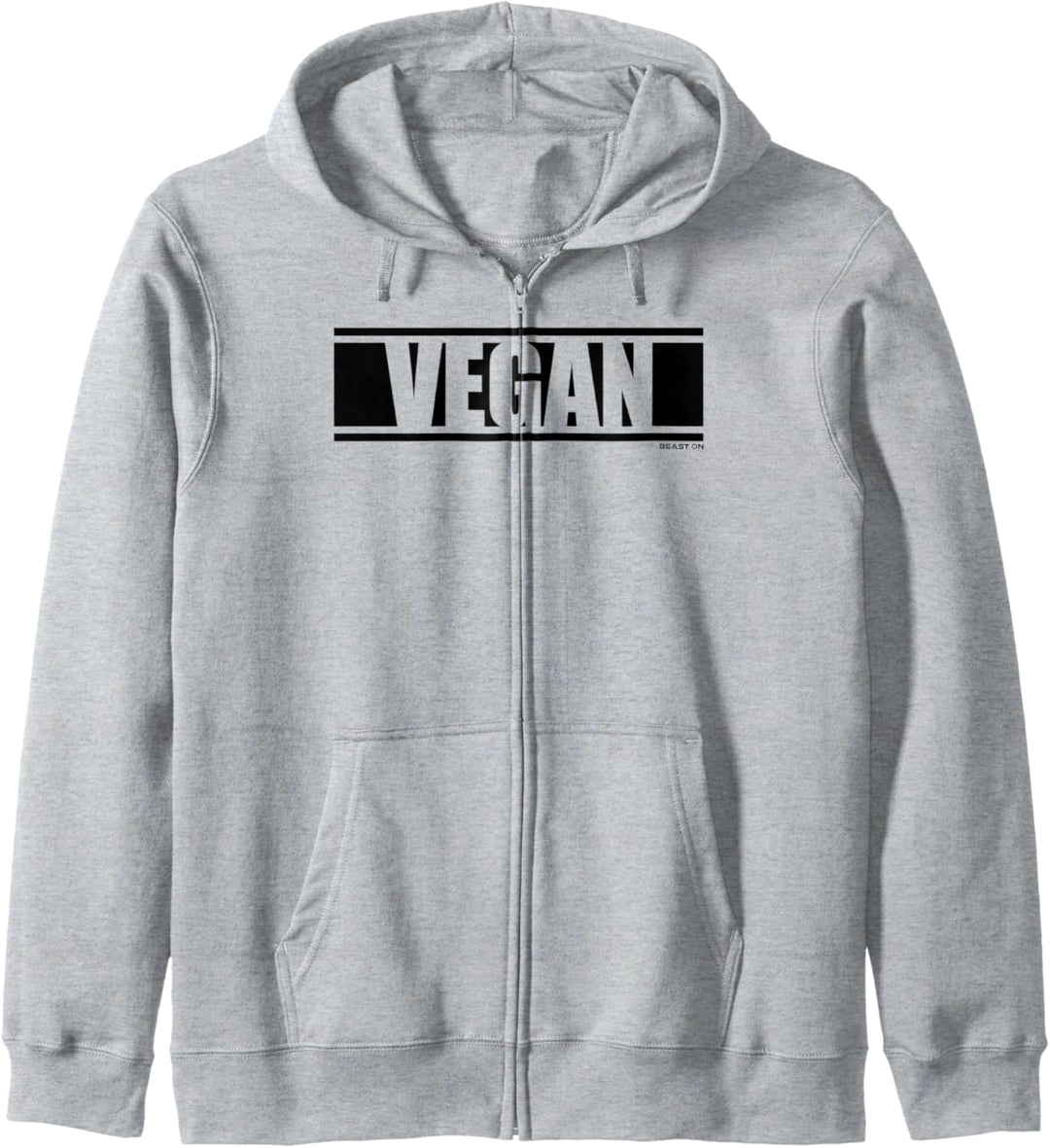 Vegan schwarze Farbe Fitness Gym Motivation Sprüche weisses Kapuzenjacke