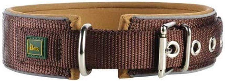 HUNTER Hundehalsband NEOPREN REFLECT, Farbe: rot/schwarz, weiche Polsterung, reflektierend, besonder