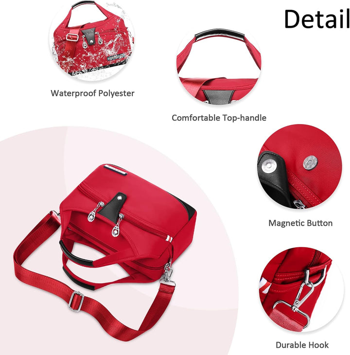 DORRISO Damen Umhängetasche Handtasche Mode Schultertasche Casual Umhängetaschen Reise Arbeit Lässig