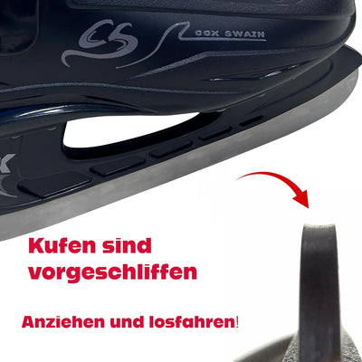 Cox Swain EIS Hockey Schlittschuhe Crew für Anfänger und Fortgeschrittene, Kinder und Erwachsene, Ed