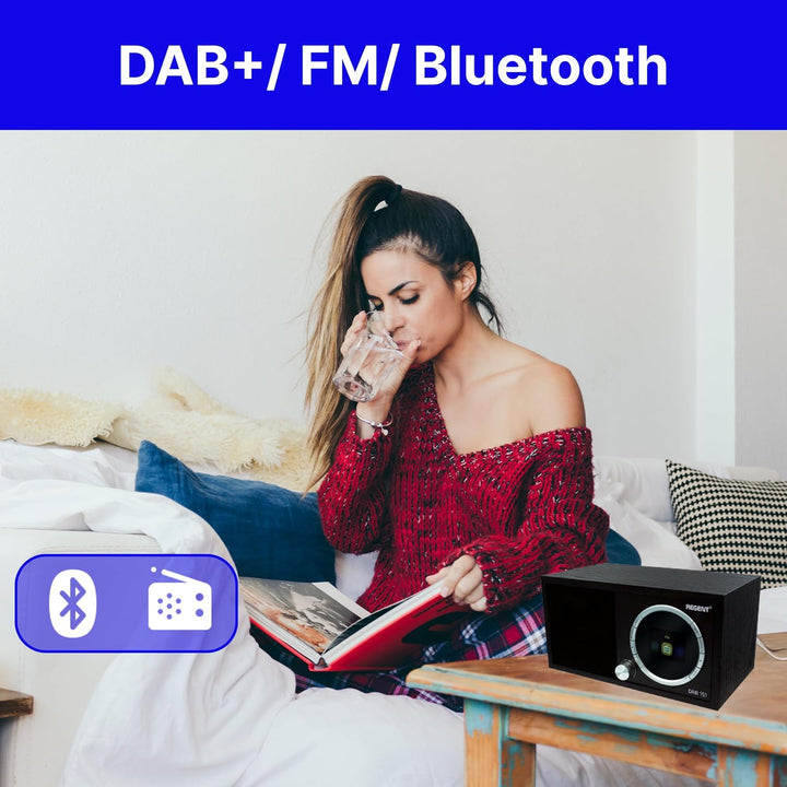 Ferguson Regent Dab+151 Digitalradio DAB Plus Radio mit Bluetooth Lautsprecher FM/DAB/DAB+ Radio UKW