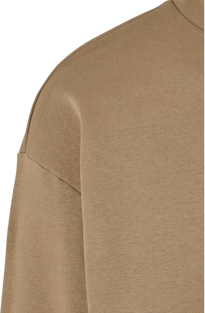 Urban Classics Herren High Rib Neck Crew Sweatshirt 3XL Warmsand, 3XL Warmsand