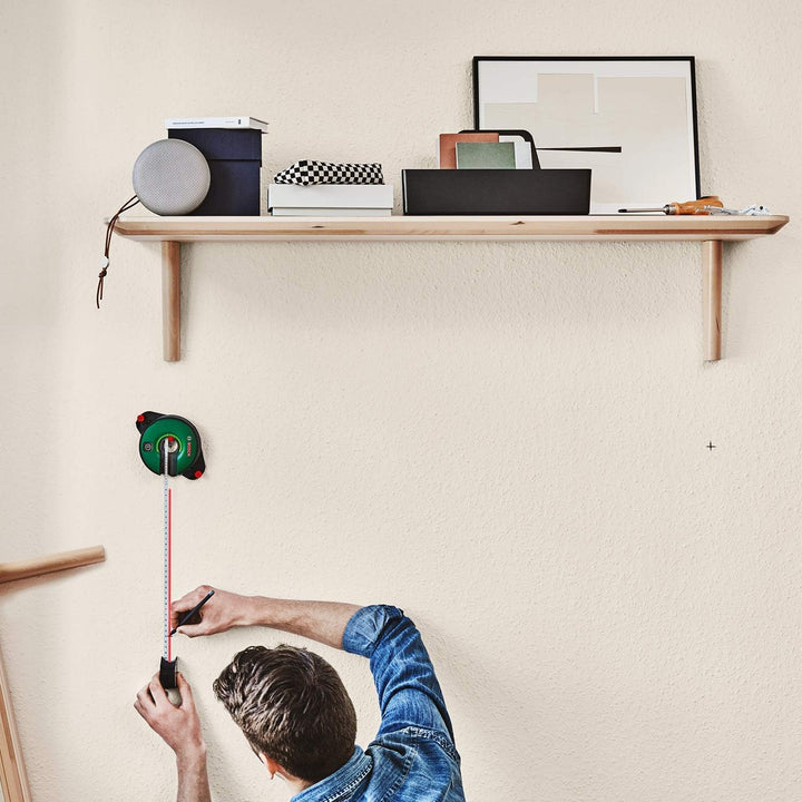 Bosch 2-in-1 Linienlaser Atino mit integriertem Massband (horizontales oder vertikales Ausrichten da