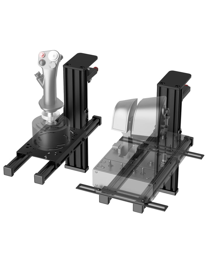 2er-Set Tischhalterung für Flight Sim HOTAS - Kompatibel mit Logitech X56/X52/X52 Pro, Thrustmaster