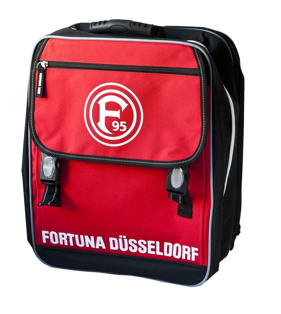 benu Schul-Rucksack, Schwarz-Rot, 23078