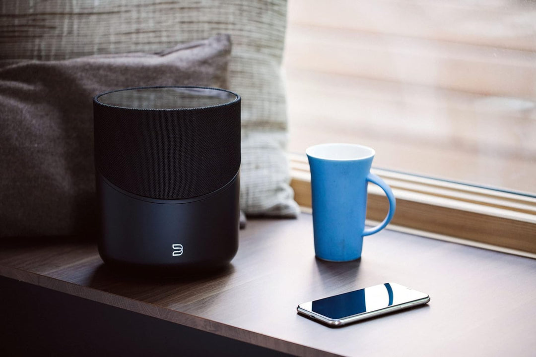 Bluesound Pulse M Omni-Hybrid kabelloser Musikstreaming-Lautsprecher mit Bluetooth - Schwarz - kompa