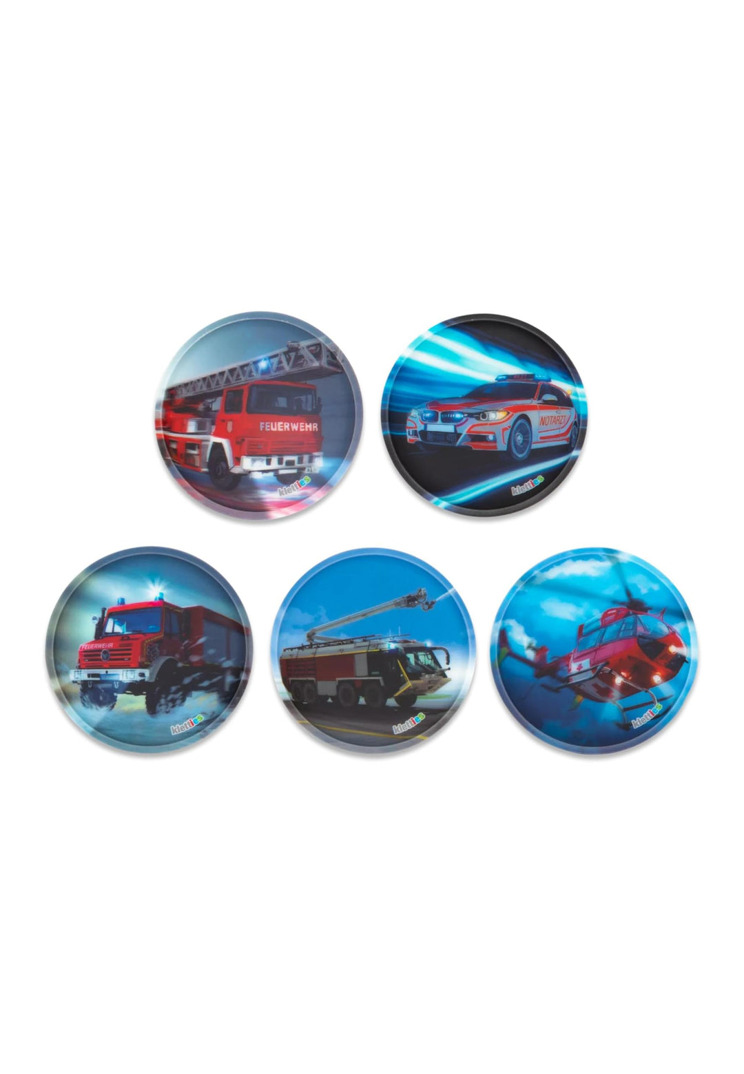 ergobag Klettie Set Motivwelt Themenwelt Klettflächen Sammelspass Individualisierung Feuerwehr - Bun