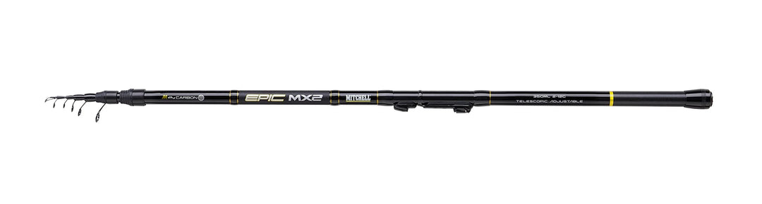 Mitchell Epic MX2 verstellbare Teleskopruten, entwickelt für das Posenangeln auf Flüssen oder Bächen