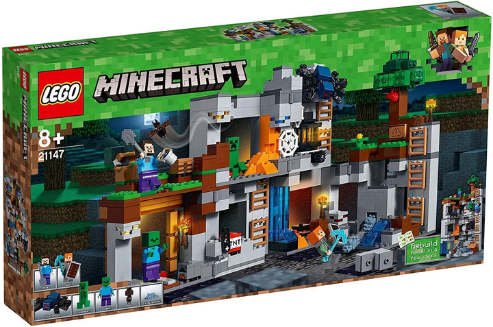 LEGO 21147 Minecraft Abenteuer in den Felsen Single, Single
