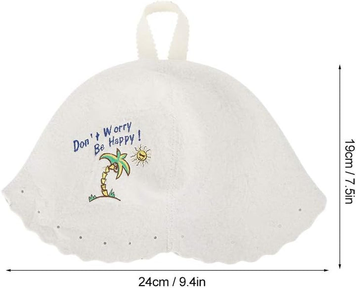 Restokki Saunahut - Filzhut für Damen und Herren inkl, Sauna-Ratgeber - Ideales Sauna Zubehör, Sauna