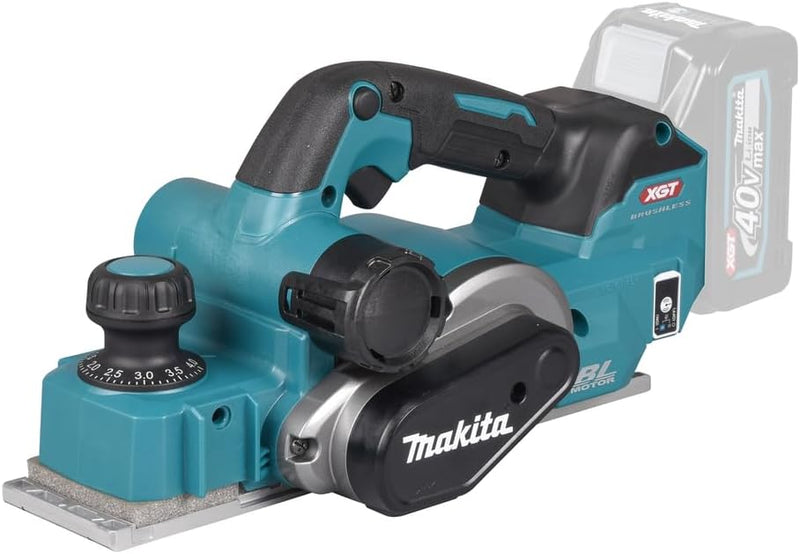 Makita KP001GZ Akku-Hobel 40V max. (ohne Akku, ohne Ladegerät), Petrol