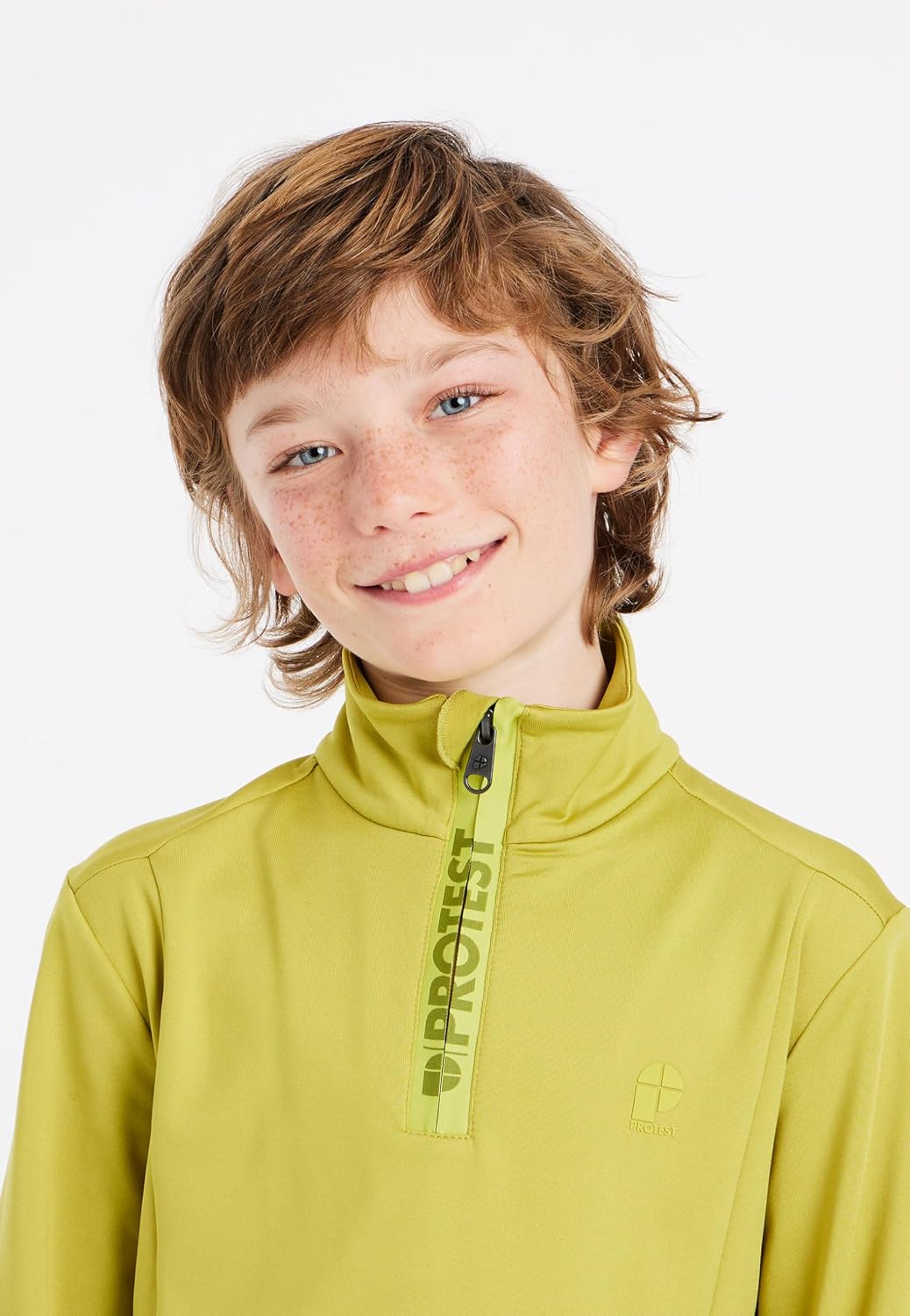Protest Jungen 1/4-reissverschluss WILLOWY JR 116 Spiltpea Green, 116 Spiltpea Green