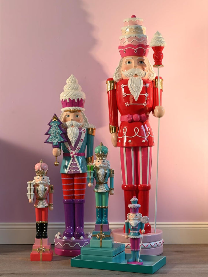 Giftcompany Noce Nussknacker Petrol/pink 33,5cm