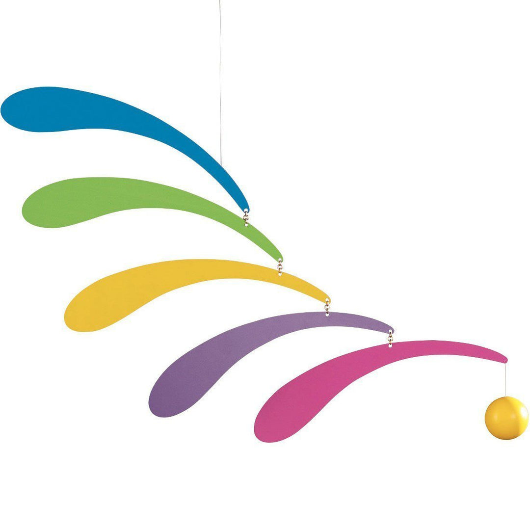 Flensted Mobiles - Flowing Rhythm, Regenbogen - Mobile - Windspiel - 30x45cm