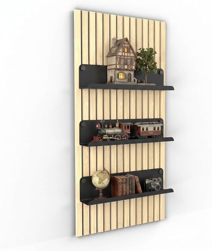 HOME LOVE Ablage für Akustikpaneele 52x14 cm – ohne Bohren | Regal für Paneele | Akustikpaneele Zube