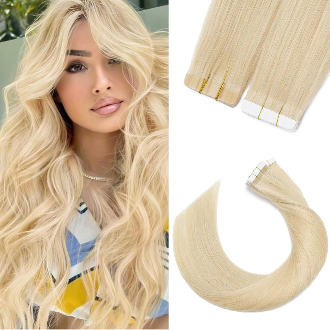 Silk-co Tape in Extensions Echthaar 20stk, leicht Version Tape Extensions Echthaar, Remy Haarextensi
