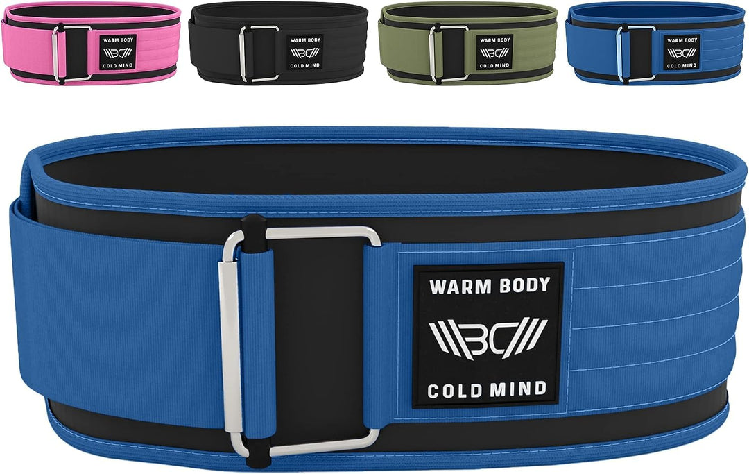 WARM BODY COLD MIND Premium Gewichthebergürtel aus Hochwertiger Nylon für Krafttraining - Gym Gürtel