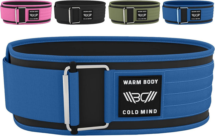 WARM BODY COLD MIND Premium Gewichthebergürtel aus Hochwertiger Nylon für Krafttraining - Gym Gürtel