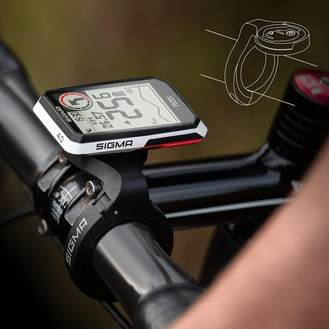 Sigma Sigma Sigma Rox 4.0 Hr Set Fahrradcomputer Weiss Einheitsgrösse Weiss HR-Set, Weiß HR-Set