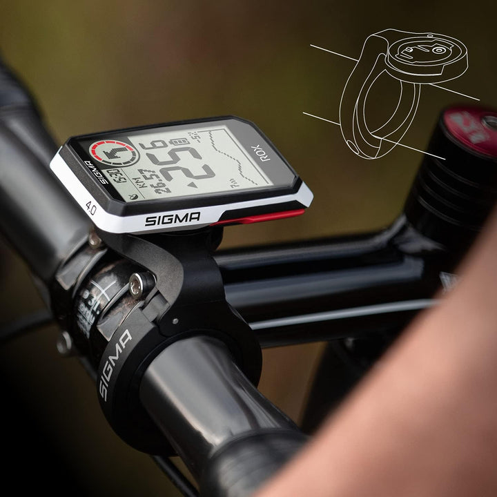 Sigma Sigma Sigma Rox 4.0 Hr Set Fahrradcomputer Weiss Einheitsgrösse Weiss HR-Set, Weiß HR-Set
