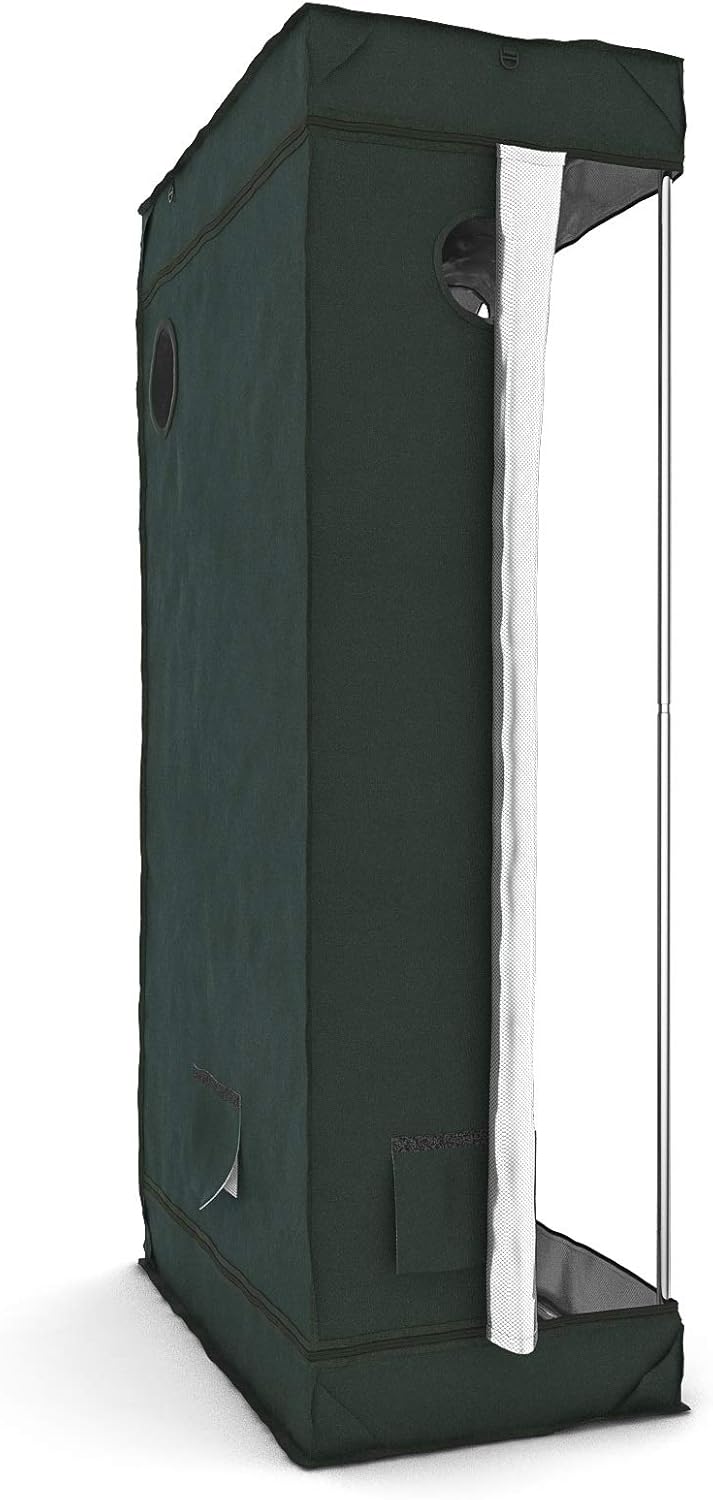 Growzelt 80x40x160 cm - Indoor Gewächshaus - Starker Bezug, Waschbar, Lichtdicht - Rohrstärke 19 mm,