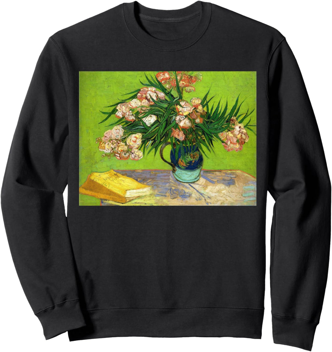 Vincent van Goghs Oleander und Bücher Sweatshirt