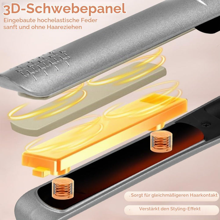 Glätteisen Haarglätter,Verbesserte Version Ceramic Straight für Glatte &amp; Glänzende Haare,Haarglätter