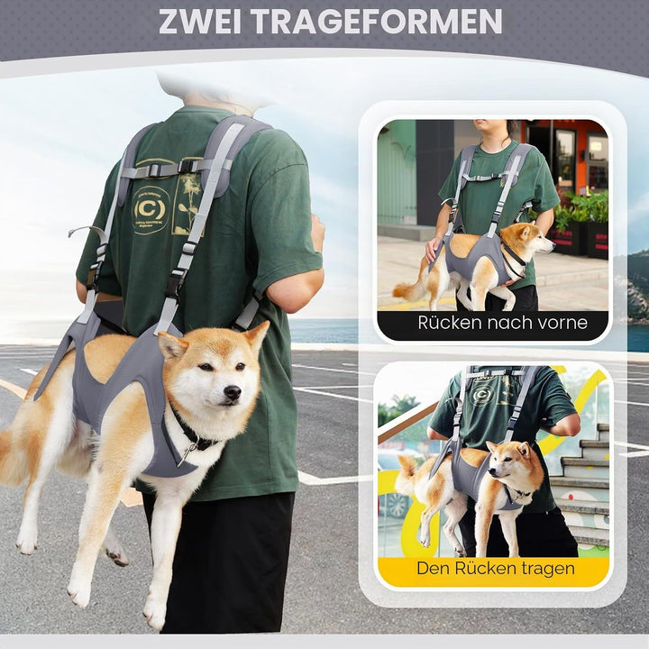 Haustier-Tragetasche, tragbarer Outdoor-Hunderucksack für ältere Hunde mit Gelenkverletzungen, Arthr
