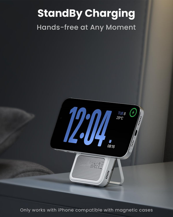 sharge ICEMAG 2 MagSafe Powerbank 10000mAh, Qi2 15W Magnetisches Tragbares Ladegerät mit Aktiver Küh