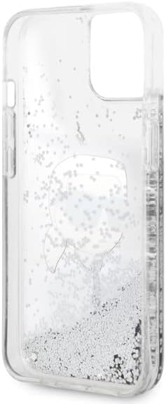 KARL LAGERFELD KLHCP14MLNKHCH Hülle für iPhone 14 Plus 6,7" Silber hardcase Glit