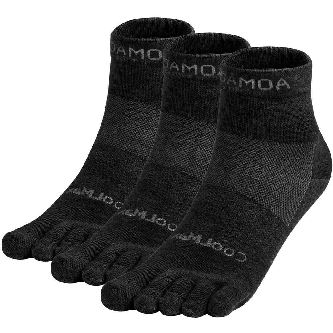 Zehensocken für Frauen Männer Coolmax Laufsocken 5 Fingersocken athletische Zehensocken 3 Paar 35-38