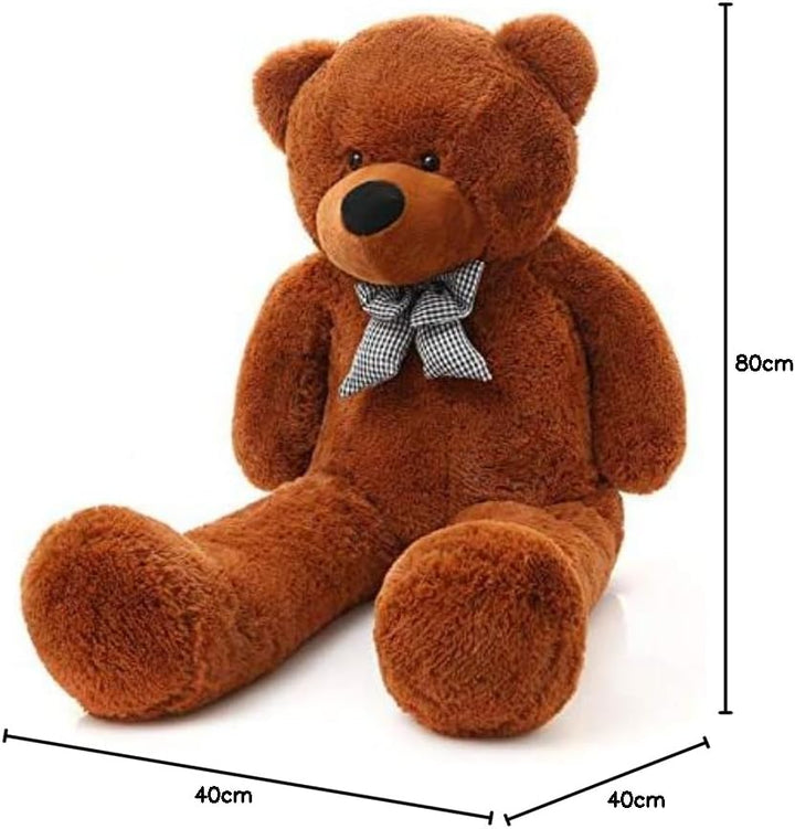 Plüschtier Teddybär Gross XXL - Braun Stofftier Kuscheltier Bär 80 cm Gross - zum Kuscheln und Spiel
