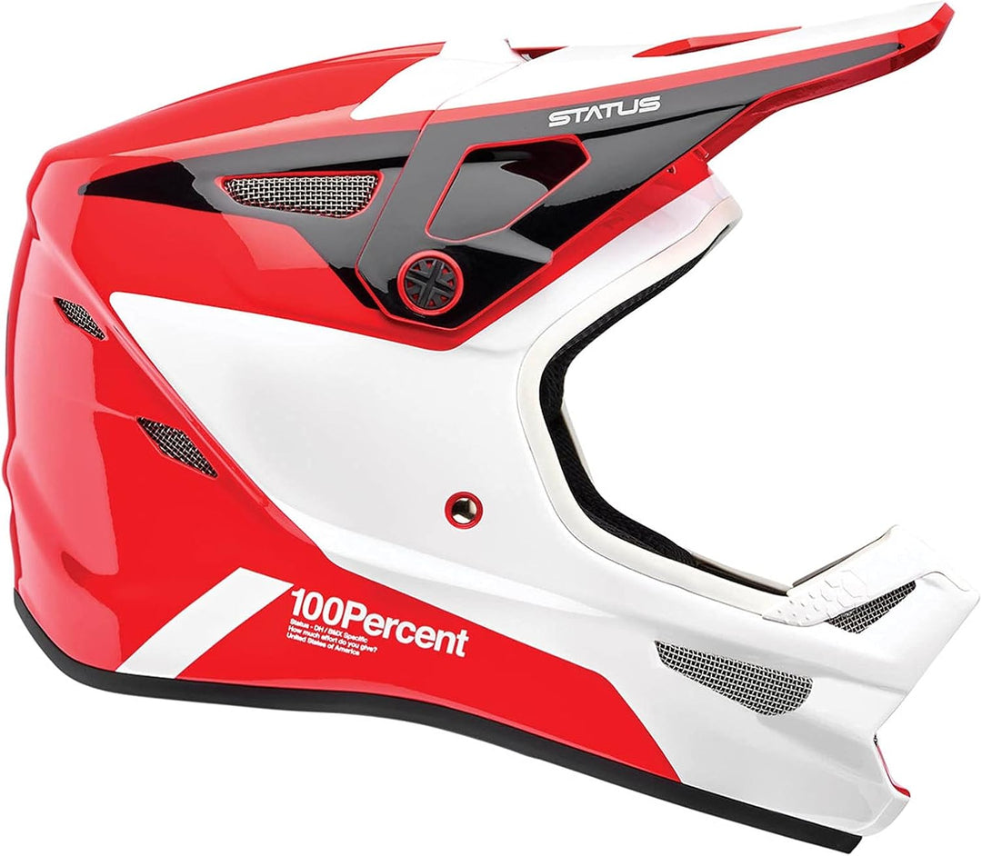 100% Downhill MTB-Helm Status Hellfire Hellfire - Rot Weiss XS, Hellfire - Rot Weiss XS
