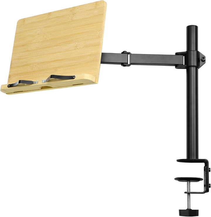 Book stand with clamp Bambus, Bambus