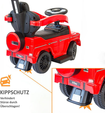 LEMODO Kinder Rutschauto ab 1 Jahr - Lauflernwagen mit Schiebestange - Robustes Kinderauto - Mercede