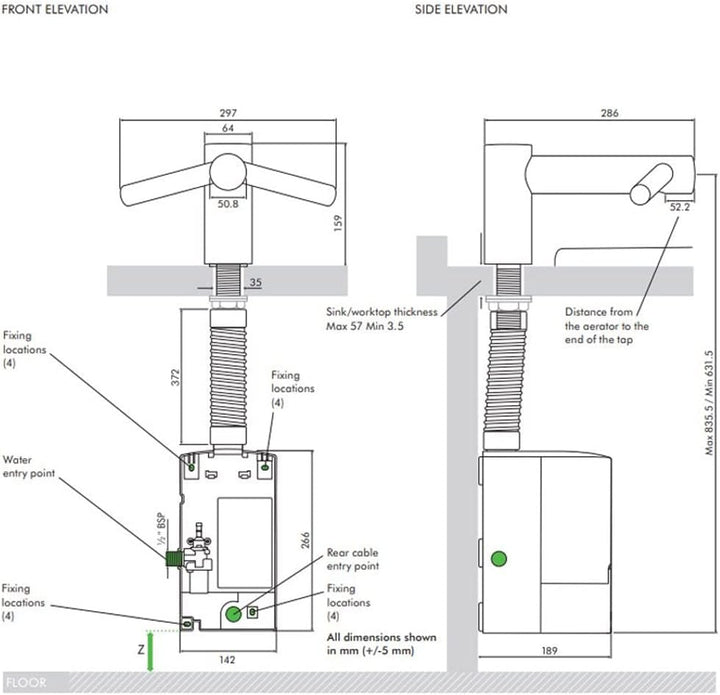 Händetrockner Dyson Airblade Tap