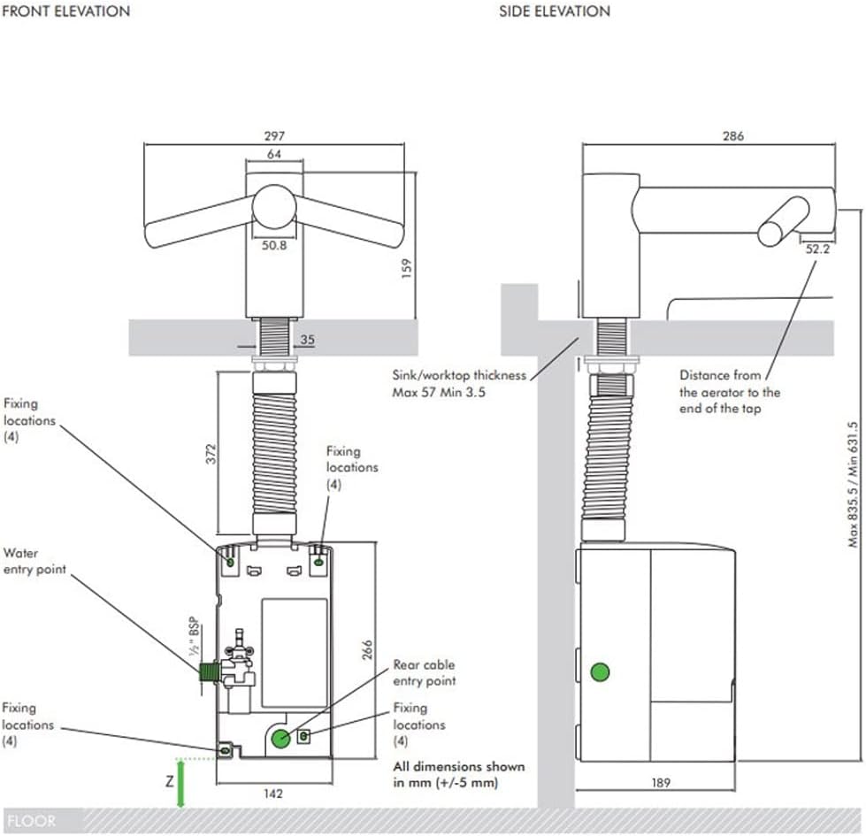Händetrockner Dyson Airblade Tap
