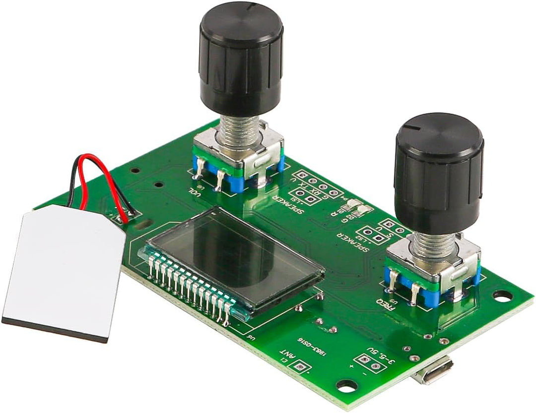 DollaTek FM Radio Empfängermodul 87–108 MHz Frequenzmodulation, Stereo-Empfangsplatine mit LCD-Digit