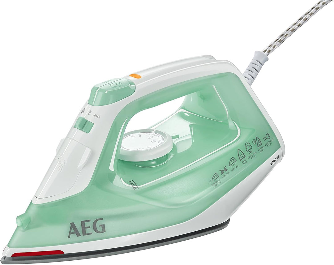 AEG DB 1720 Dampfbügeleisen / 2200 Watt / 90g Dampfstoss / 0-26g Dampf/Min. / Restwärmeanzeige / Ede