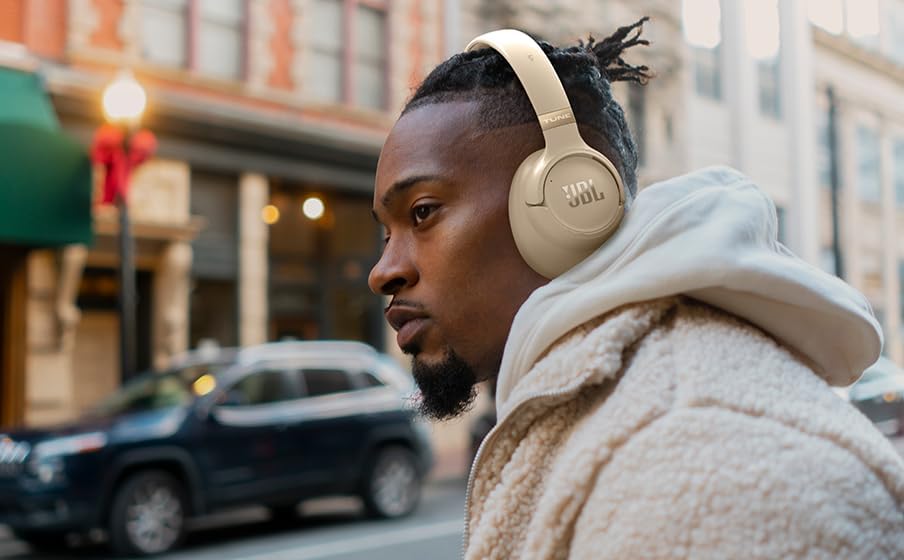 JBL Tune 780 NC Kabellose Over-Ear-Kopfhörer mit adaptivem Noise-Cancelling, Smart Ambient, Bis zu 7