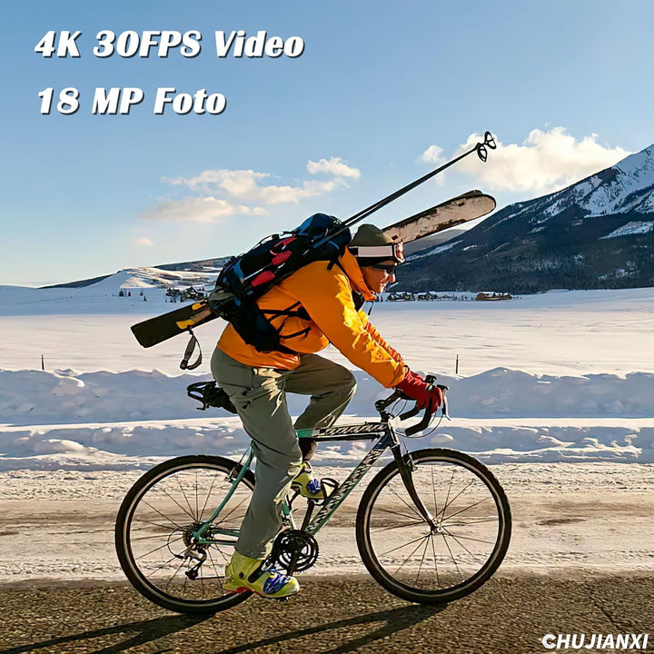 Brille Mit Kamera 4k, Mini Kamera, Aktualisierte Tragbare Actionkamera | Unterstützung Nehmen Foto/V
