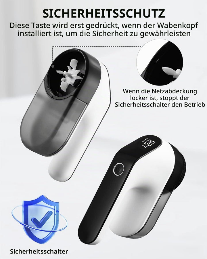 Zawaer Elektrischer Fusselrasierer, 2000 mAh, wiederaufladbare Anti-Pilling-Maschine, 3 einstellbare