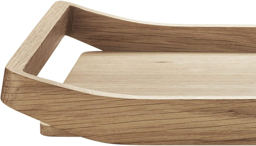 Georg Jensen GJ 3390239 Barbry Tablett Eichenholz, braun, 6,6 x 32 x 51,8 cm